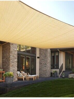 LOVE STORY 10'11 Rectangle Sun Shade Sail-Sand